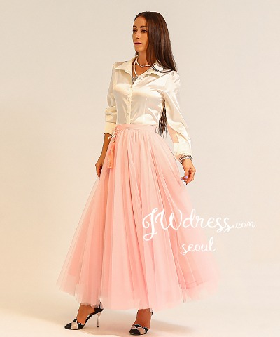 jw008 pink long skirt