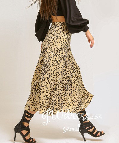 jw011 High-quality leopard skirt
