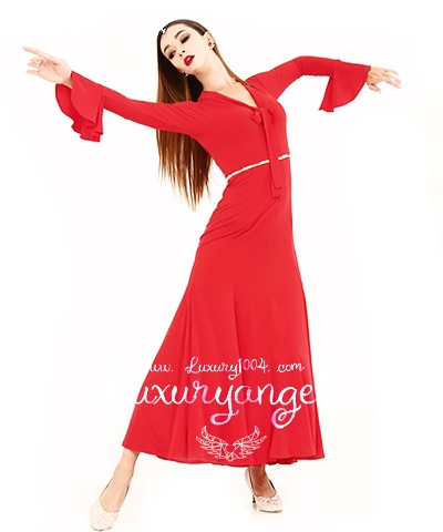 70223. Red Ribbon [Red Ribbon] Dance Dress