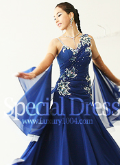 60218 Cool cobalt blue dress for eyes and heart