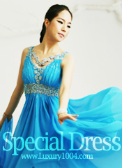 60220 Sky blue wing dress